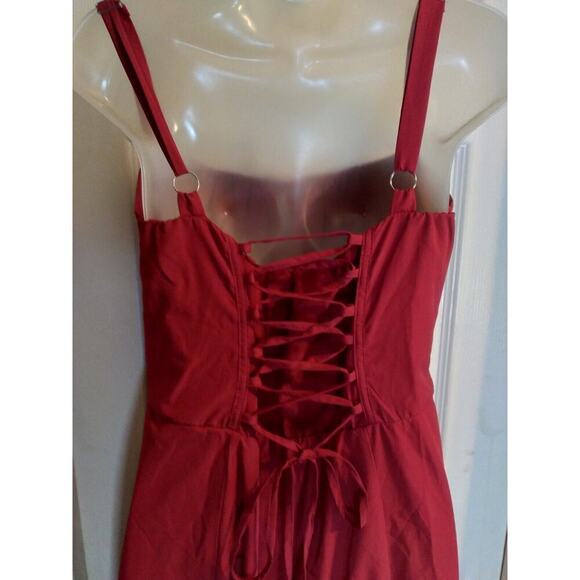 Marthea Dress Red Corset Back Sz XL Halloween Sexy Devil Witch Vampire - Picture 6 of 11